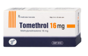 TOMETHROL 16mg (Methyl Prednisolon 16mg) Hộp 3 vỉ x 10 viên
