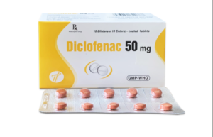 DICLOFENAC 50mg (Diclofenac 50 mg) Hộp 10 vỉ x 10 viên