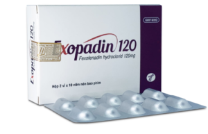 EXOPADIN 120mg (Fexofenadin Hydroclorid 120mg) Hộp 2 vỉ x 10 viên