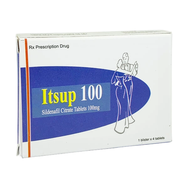 Itsup 100 (Sildenafil Citrat 100mg) Hộp 1 vỉ x 4 viên
