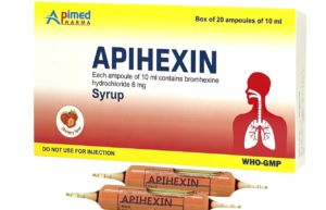 APIHEXIN (Bromhexin 8mg/10ml) Hộp 20 ống 10ml