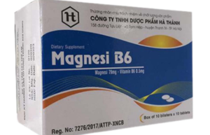 MANEGSI-B6 (Magnesi 79mg. Vitamin B6 0,5mg) Hộp 10 vỉ x 10 viên