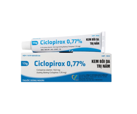 CICLOPIROX 0,77% (Ciclopirox Olamin 10mg/g) Tuýp 15g