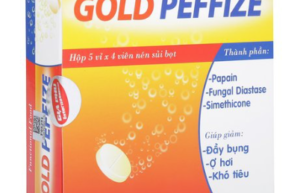 GOLD PEFFIZE (Papaine 60mg; Fungal Diastase 20mg; Simethicone 25mg) Hộp 20 viên
