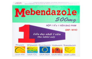 MEBENDAZOLE (Mebendazol 500mg) Hộp 1 vỉ x 1 viên