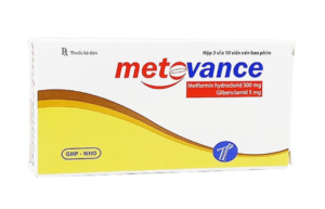 METOVANCE (Metformin HCl 500mg, Glibenclamid 5mg) Hộp 3 vỉ x 10 viên