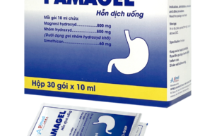 PAMAGEL (Nhôm hydroxyd 800mg , magnesi hydroxyd 800mg, simethicon 60mg) Hộp 30 gói x 10 ml