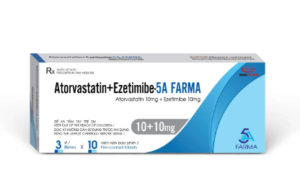 ATORVASTATIN + EZETIMIBE-5A FARMA (Atorvastatin 10mg + Ezetimibe 10mg) Hộp 3 vỉ x 10 viên