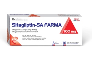 SITAGLIPTIN-5A FARMA 100mg (Sitagliptin 100mg) Hộp 3 vỉ x 10 viên