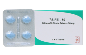 SIFE-50 (Sildenafil Citrat 50mg) Hộp 1 vỉ x 4 viên