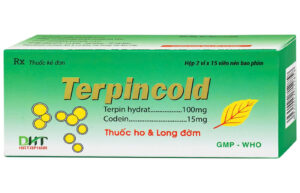 TERPINCOLD VỈ (Terpin Hydrat 100mg, Codein 15mg) Hộp 2 vỉ x 15 viên