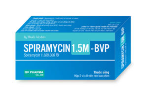 SPIRAMYCIN 1,5M (Spiramycin 500mg) Hộp 2 vỉ x 8 viên
