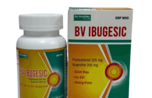 BV IBUGESIC 625 (Paracetamol 325mg, Ibuprfen 200mg) Lọ 200 viên