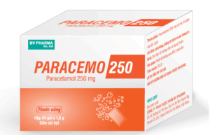PARACEMO 250 (Paracetamol 250mg) Hộp 24 gói 1.5g