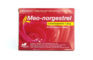 Meo-norgestrel (Levonorgestrel 1.5mg) Hộp 1 vỉ x 1 viên