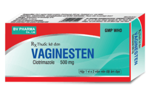 VAGINESTEN (Clotrimazole 500mg) Hộp 1 vỉ x 2 viên