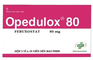 Opedulox 80 (Febuxostat 80mg) Hộp 3 vỉ x 10 viên