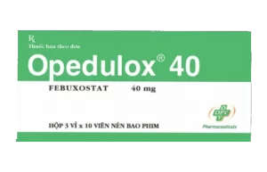 Opedulox 40 (Febuxostat 40mg) Hộp 3 vỉ x 10 viên