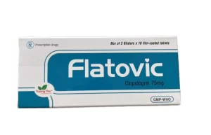 Flatovic (Clopidogrel 75mg) Hộp 3 vỉ x 10 viên