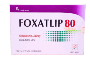 Foxatlip 80 (Febuxostat 80mg) Hộp 3 vỉ x 10 viên