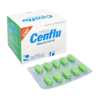 Ceteco Cenflu (Paracetamol 650mg, Loratadine 5mg, Dextromethorphan HBr 15mg) Hộp 10 vỉ x 10 viên