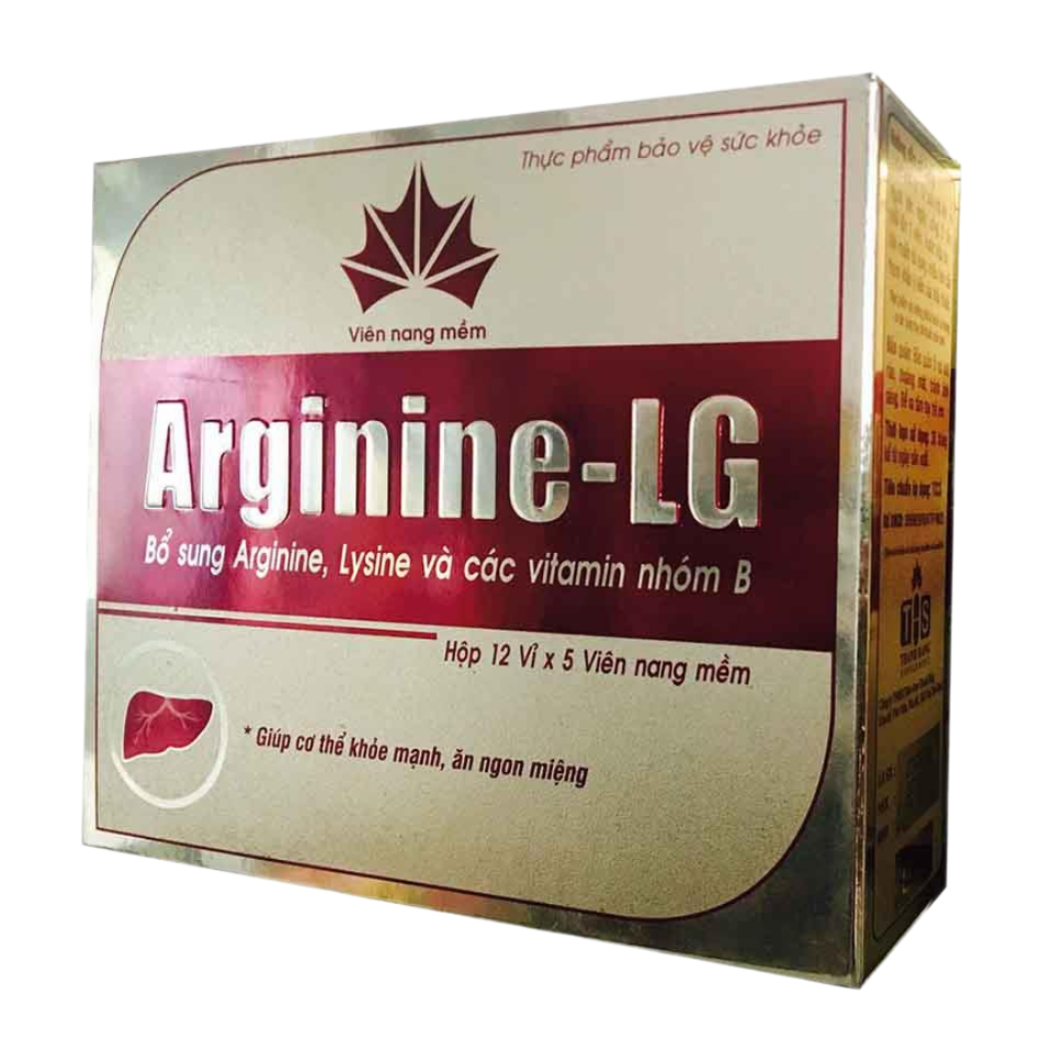 Arginin -LG (Hộp 12 vỉ x 5 viên)
