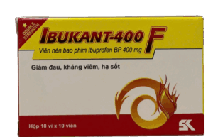 Ibukant-400 (Ibuprofen 400mg) Hộp 10 vỉ x 10 viên