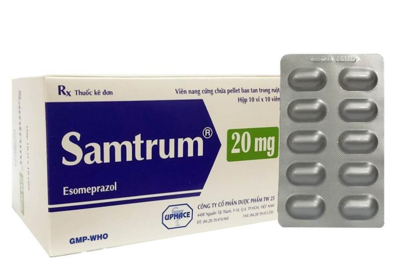 SAMTRUM 20 (Esomeprazole 20mg) Hộp 10 vỉ x 10 viên
