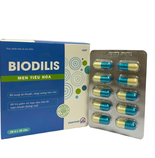 BIODILIS (Hộp 10 vỉ x 10 viên)