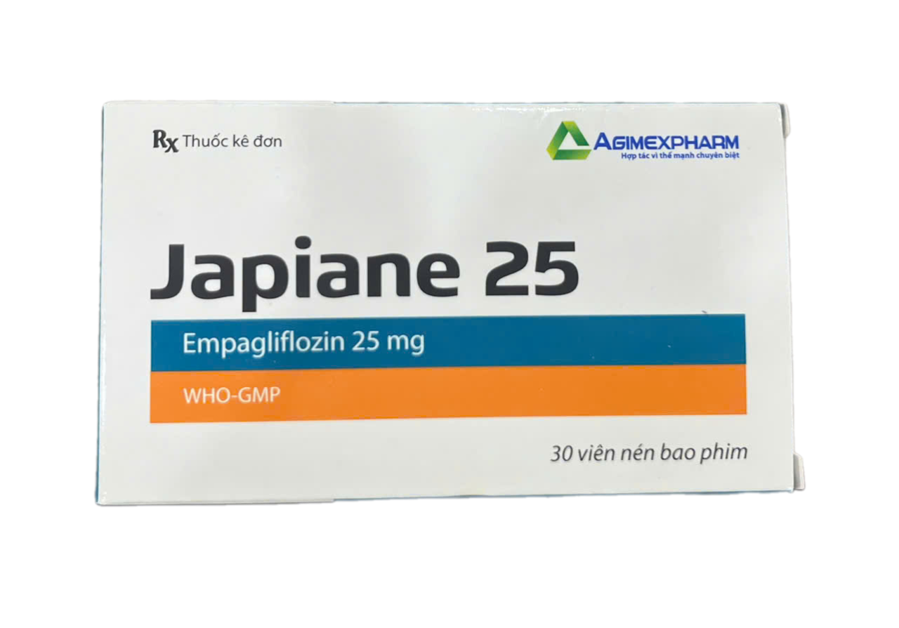 Japiane (Empagliflozin 25mg) Hộp 3 vỉ x 10 viên