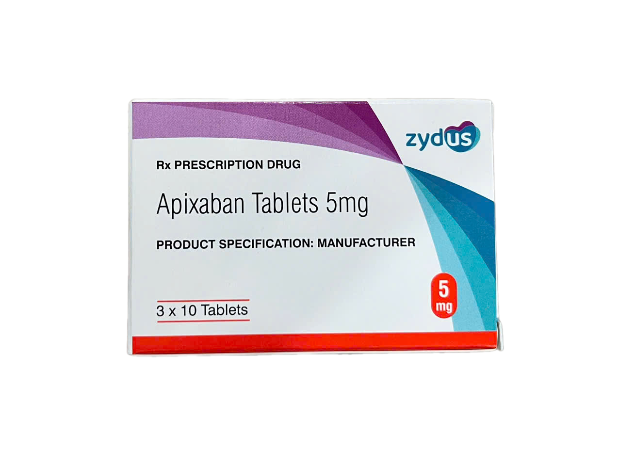 Apixaban Tablets (Apixaban 5mg) Hộp 3 vỉ x 10 viên