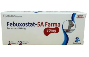 Febuxostat 80 (Febuxostat 80mg) Hộp 3 vỉ x 10 viên