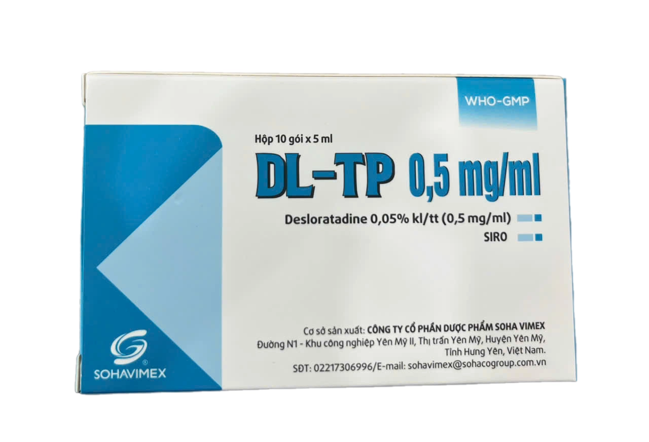 DL-TP 0.5mg/ml (Desloratadine 0.5mg/ml) Hộp 10 gói x 5ml