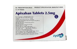 Apixaban Tablets 2.5 (Apixaban 2.5mg) Hộp 3 vỉ x 10 viên