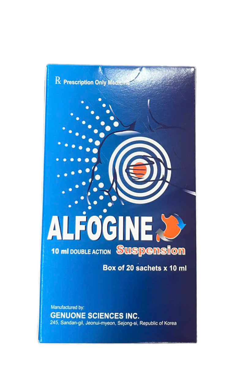 Alfogine Suspensiob (Hộp 20 gói x 10ml)