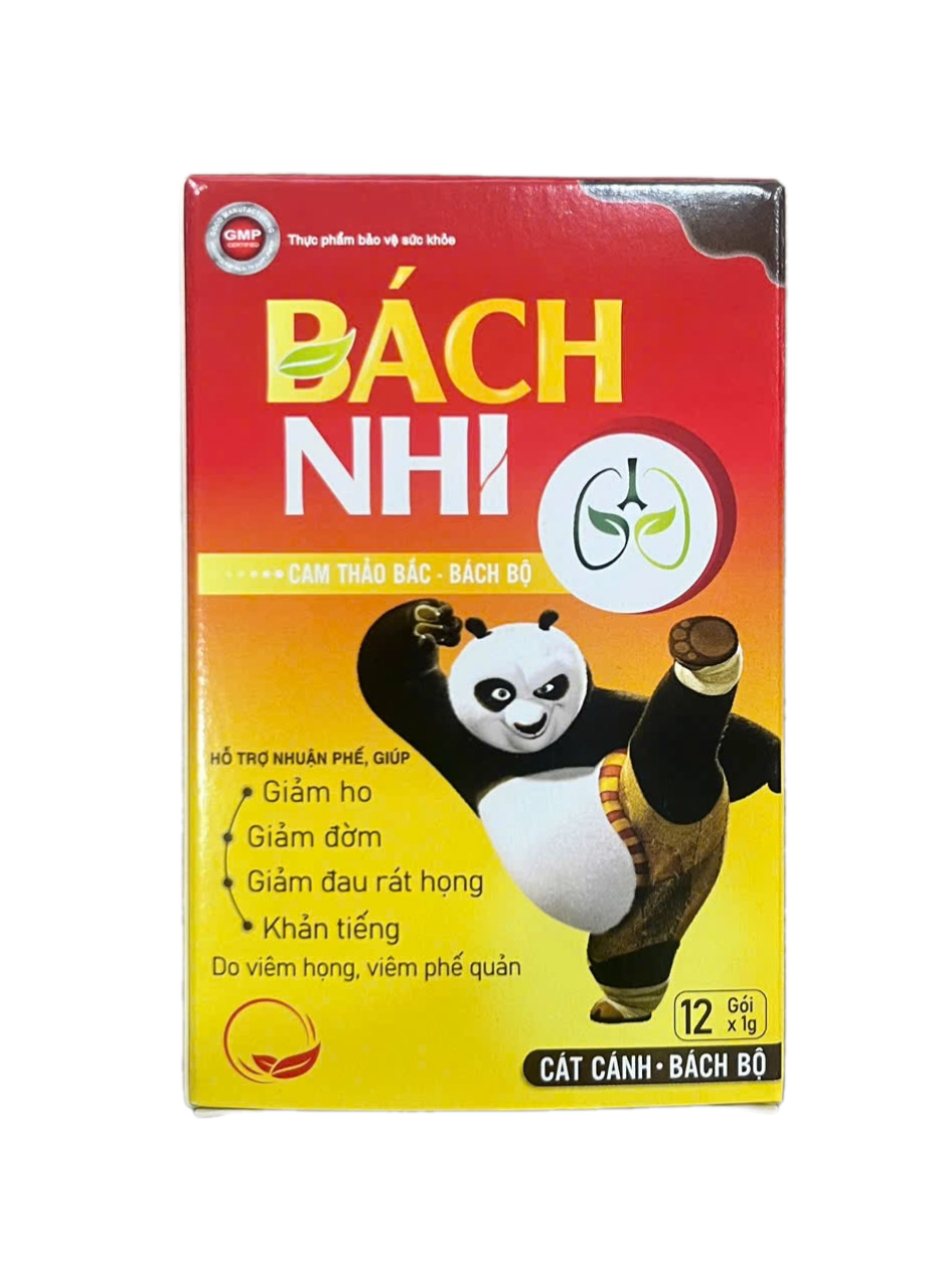 Bổ phế, giảm ho Bách Nhi (Hộp 12 gói x 1g)