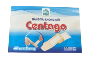 Băng keo cá nhân vải không dệt Centago (Hộp 40 túi x 6 miếng)
