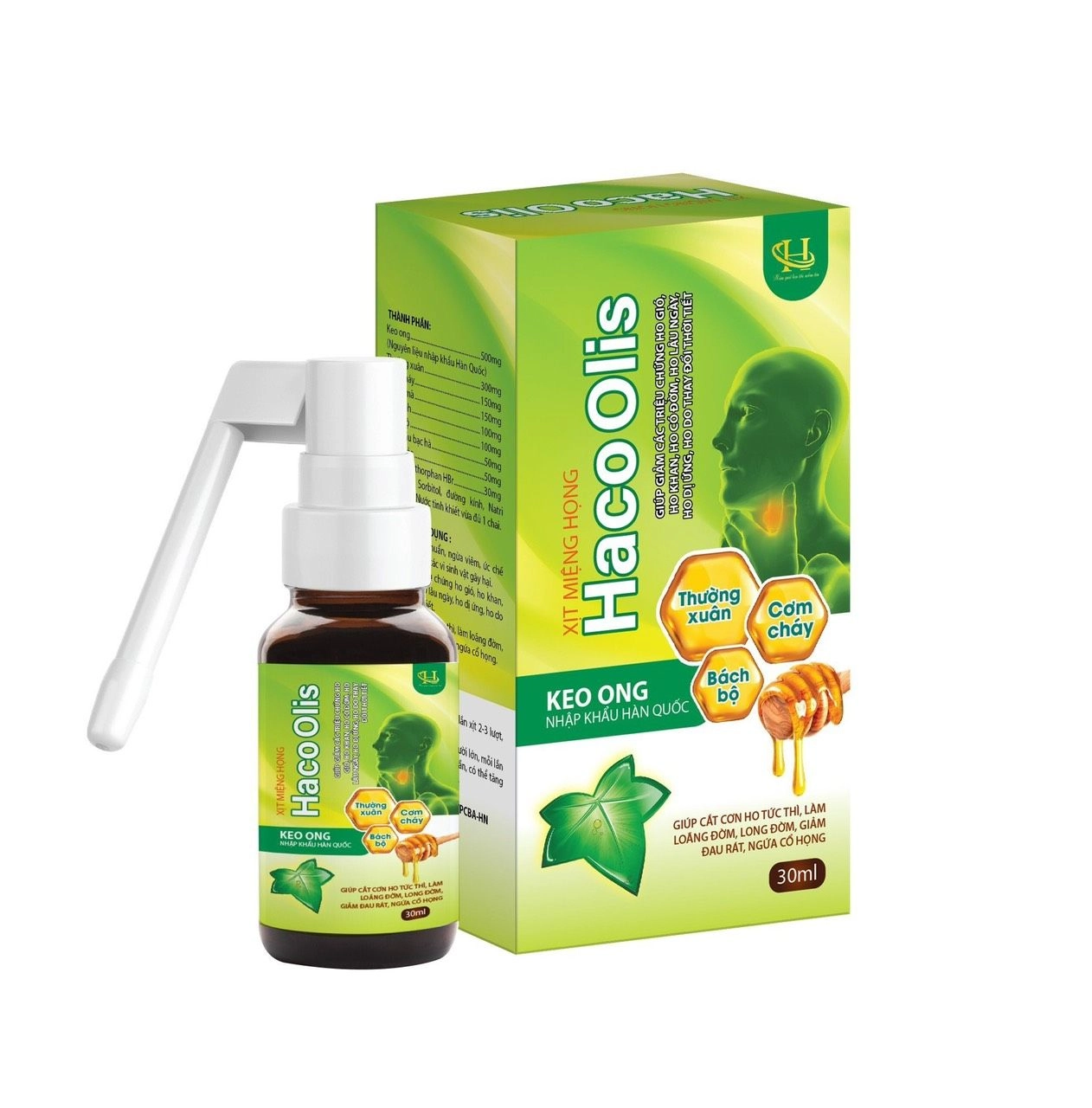 Xịt miệng họng Haco Olis (Chai 30ml)