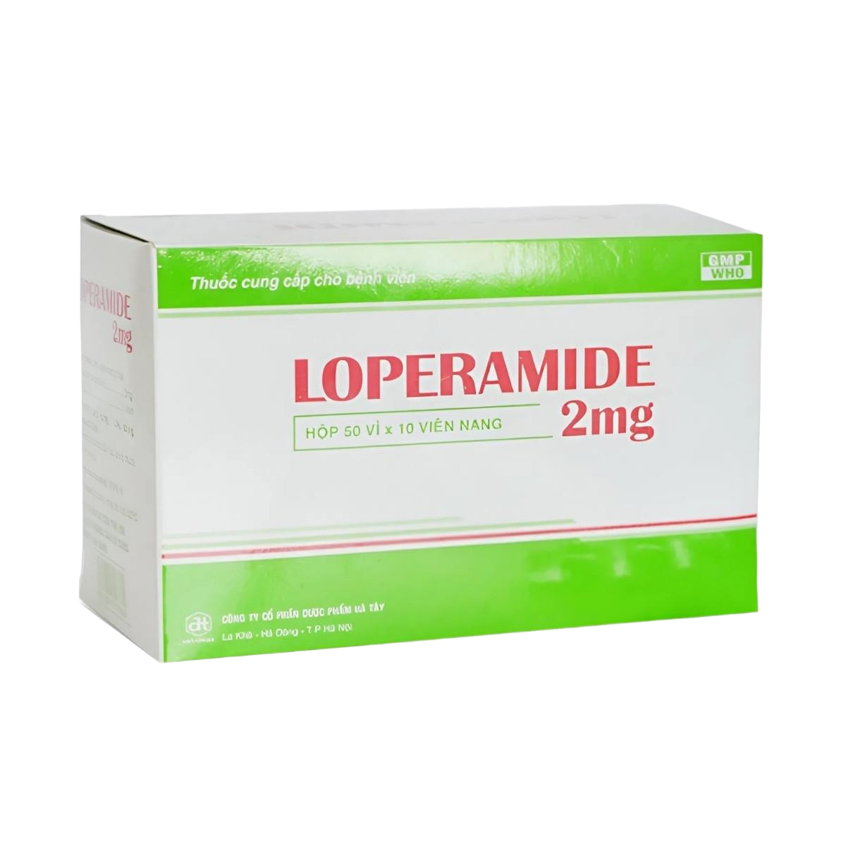 Loperamid (Loperamid 2mg) Hộp 50 vỉ x 10 viên