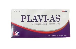 Plavi-AS (Clopidogrel 75mg, Aspirin 75mg) Hộp 3 vỉ x 10 viên