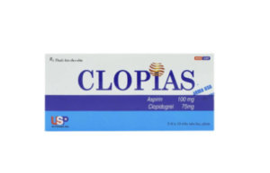 Clopias (Aspirin 100mg, Clopidogrel 75mg) Hộp 3 vỉ x 10 viên