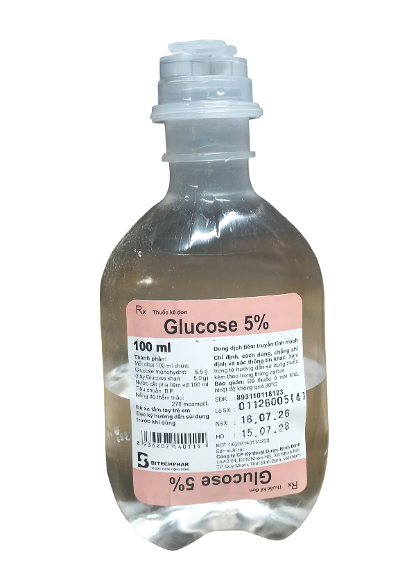 GLUCOSE 5% - Chai 100ml