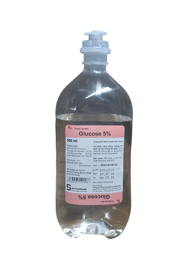 GLUCOSE 5% - Chai 500ml