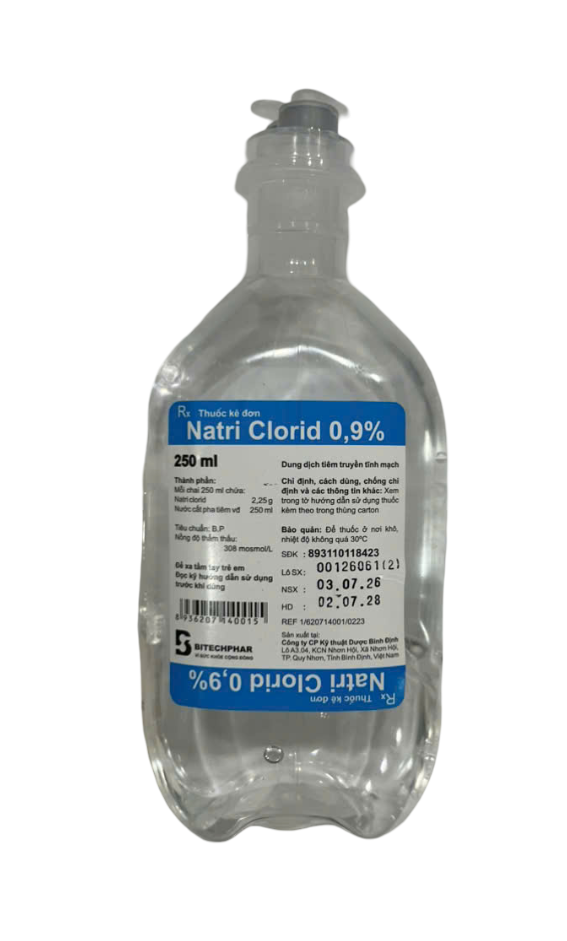 NATRI CLORID 0,9% - Chai 250ml